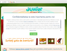 Tablet Screenshot of junior.clopotel.ro